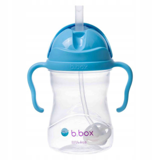 B.Box BB00501 fľaša so slamkou, 240 ml, čučoriedka